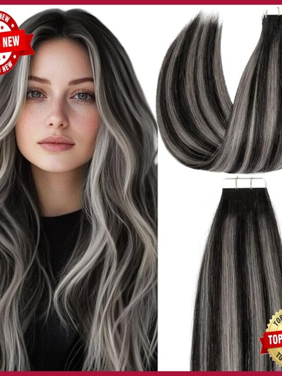 20 Inch Human Hair Tape-In Extensions, 50g 20 Pieces, Seamless main image 4